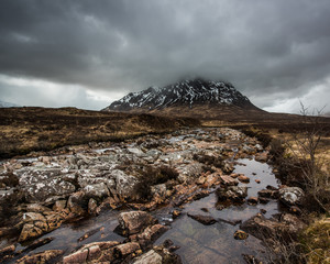 Buachaille Etive Mor in the clouds