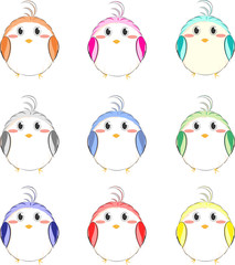 Lucien bird and friends