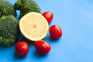 Weight control, diet concept. Set of tools to measure your weight and waist. Top view. Space for a text. Flat lay. Close up.