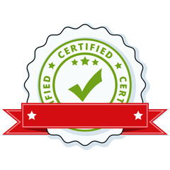 Certified label illustration