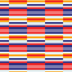 Horizontal color lines seamless texture, modern design background.