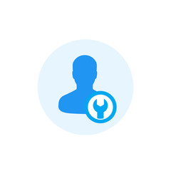 account settings, configuration vector icon