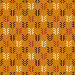 Geometric forest seamless texture, simple and elegant geometric design