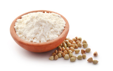 Buckwheat with flour