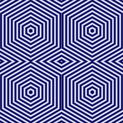 symmetric geometric hexagonal ornament, effect optical illusion