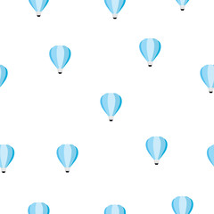Obraz premium Seamless pattern with hot air balloon