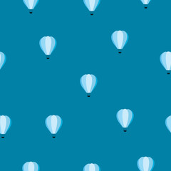 Obraz premium Seamless pattern with hot air balloon