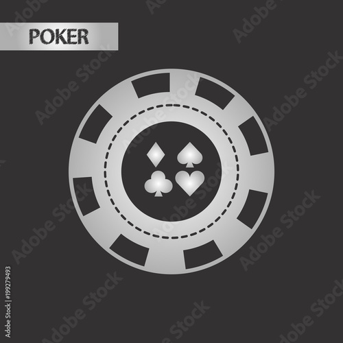 "black and white style poker chips" Stock image and royaltyfree vector