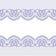 Seamless lace border. Invitation card.