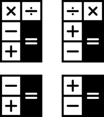 Calculator Icon, Calculator Keypad Sign