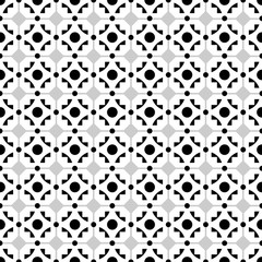 Fototapeta na wymiar Abstract seamless illusion mosaic black & gray pattern