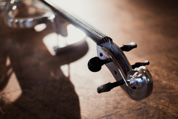 Violin, modern mirror for music, parts for violin, musical strings