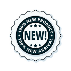 New Product  label illustration
