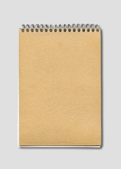 Spiral closed notebook mockup