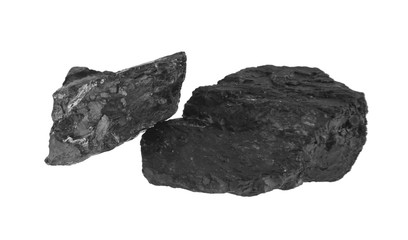 coal isolated on white background