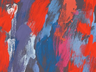 Abstract painting on canvas. Hand made art. Colorful texture. Modern artwork. Strokes of fat paint. Brushstrokes. Contemporary art. Artistic background image.