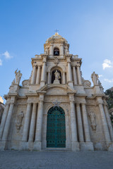 Obraz premium Church of San Bartolomeo in Scicli, Sicily, Italy