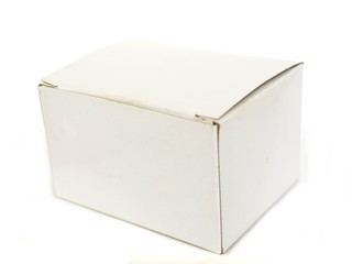 Isolated close white box