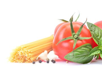 Spaghetti with vegetables