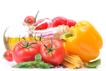 Oil olives and vegetables