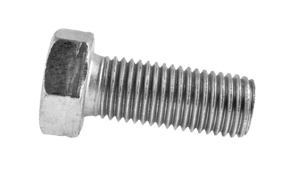 metal bolt isolated on white background