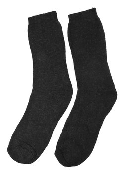 black socks isolated on white background