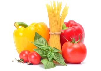 Spaghetti with vegetables