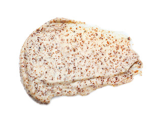 Sample of natural scrub on white background