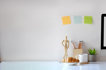 Mock up workplace and copy space.