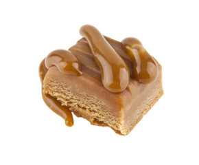 caramel isolated on white background