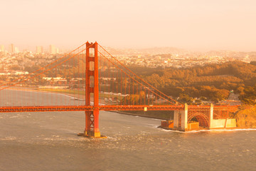The Golden Gate Bridge, San Francisco, California, USA - obrazy, fototapety, plakaty