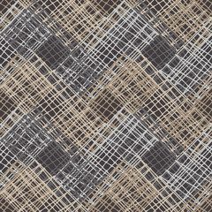 Seamless geometric pattern. Brown floor with wooden texture. Asian Mat. Textile rapport.