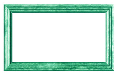 cadre bois brut naturel vintage vert 