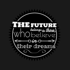 Poster Quote template. T-shirt print design. Vector illustration.