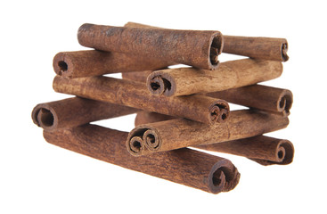 cinnamon isolated on white background
