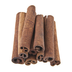 cinnamon isolated on white background