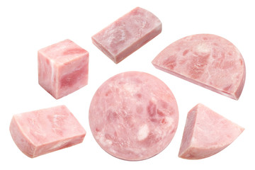 Marbled ham slices, paths