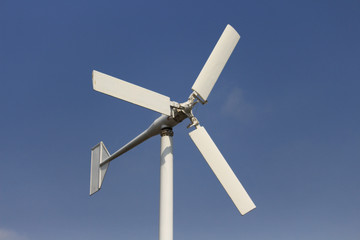 Wind turbine with sky