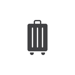 Travel Bag vector icon. filled flat sign for mobile concept and web design. Luggage simple solid icon. Symbol, logo illustration. Pixel perfect vector graphics
