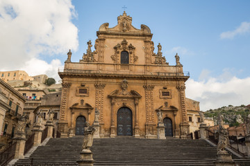 San Pietro church in Modica, Sicily, Italy