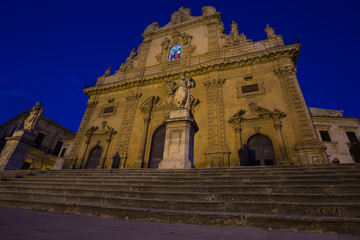 Obraz premium San Pietro church in Modica, Sicily, Italy