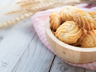 real cookie with old vintage style present for sweet dessert on snack style for happy meal and free time.