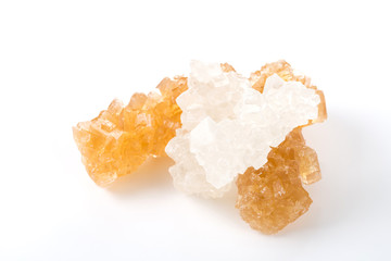Rock Sugar Candy On White Background