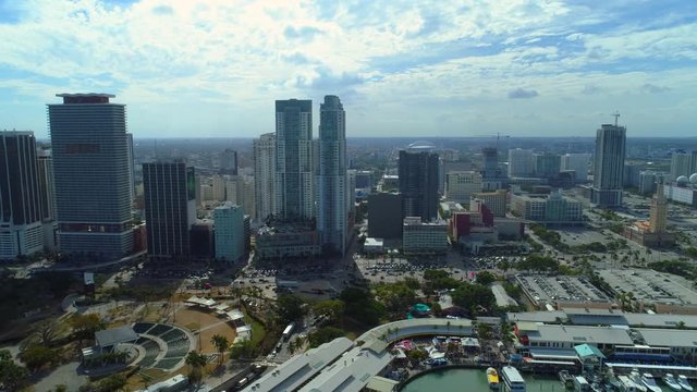 Miami aerial tour Downtown