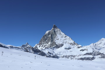 Fototapeta na wymiar Matterhorn von Italien aus gesehen