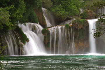 Fototapeta na wymiar Wasserfall Kroatien
