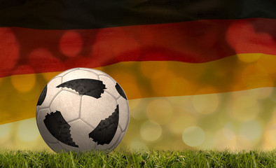 Fußball mit Deutschlandflagge