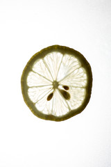 Lemon slices close up ,background