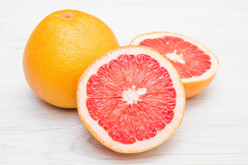 group of fresh grapefruit