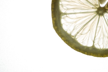 Lemon slices close up ,background